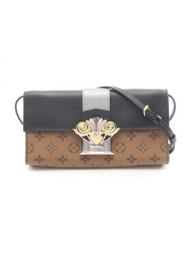 Louis Vuitton Shoulder Bag Pochette Column Monogram Reverse Coated